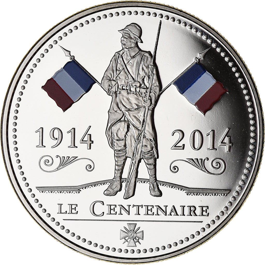 France, Medal, Première Guerre Mondiale, Centenaire, WAR, 2014, MS(65-70)