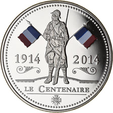France, Medal, Première Guerre Mondiale, Centenaire, WAR, 2014, MS(65-70)