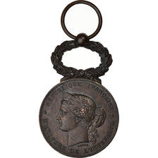 France, Sociétés de Secours Mutuels, Lille, Médaille, 1878, Excellent