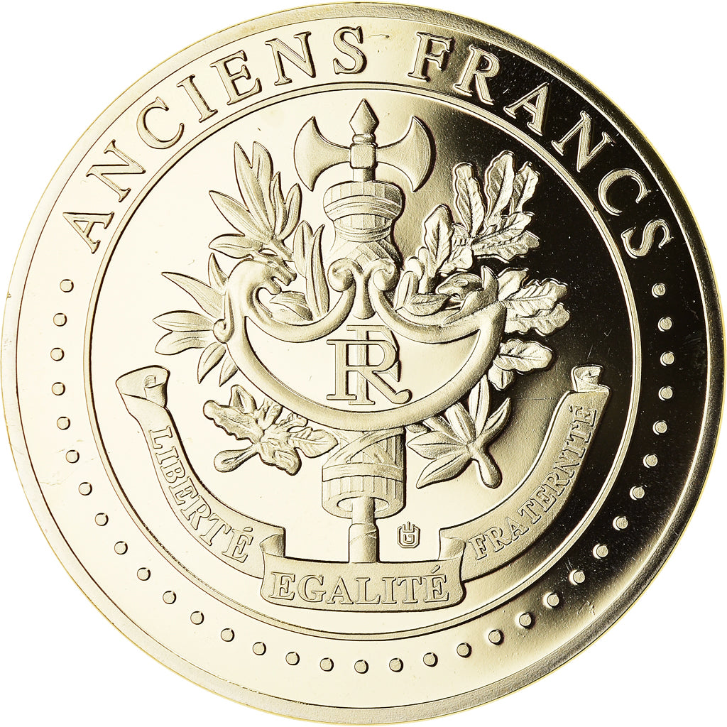 France, Médaille, Les Anciens Francs, billet de 5000 Francs Victoire, SPL+