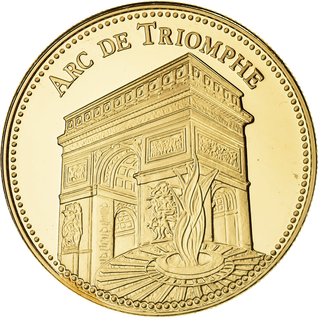 France, Medal, Paris - L'Arc de Triomphe, Patrimoine, Proof, MS(65-70)