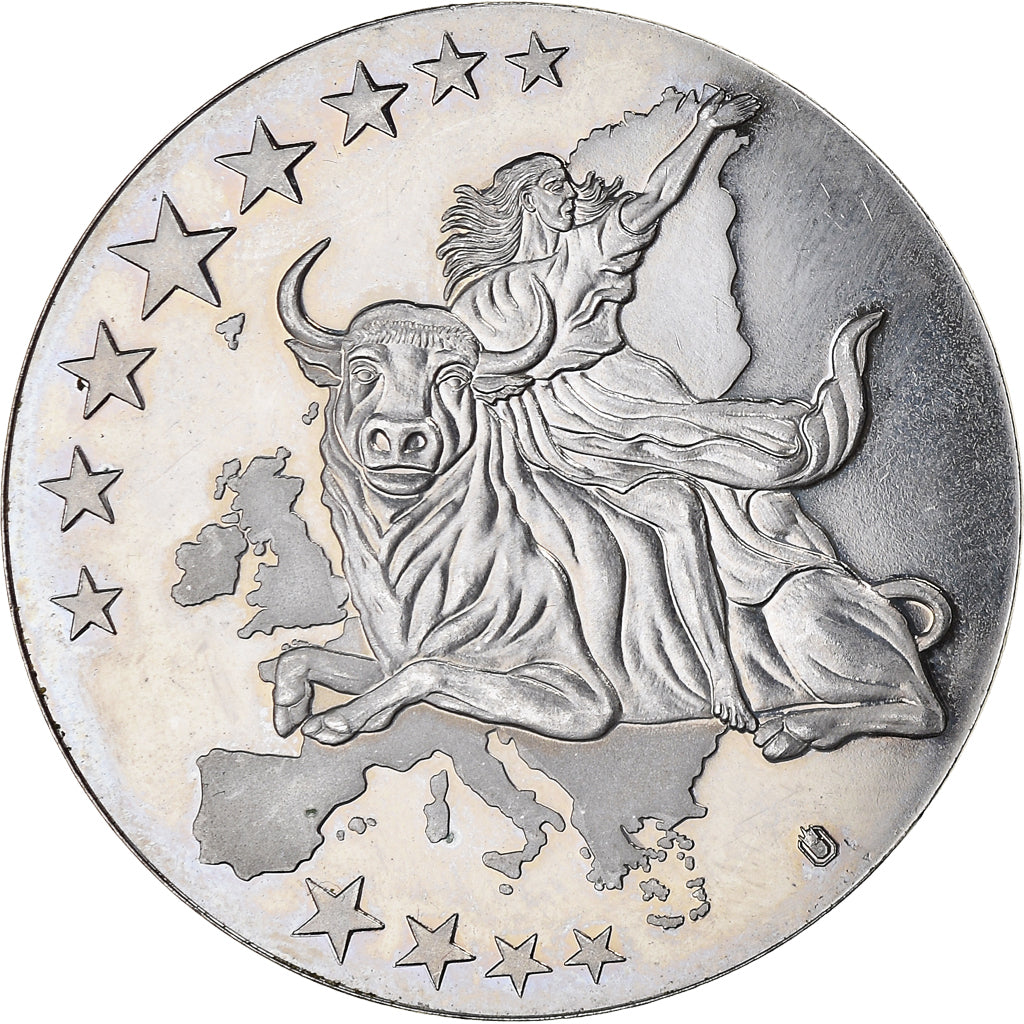 Lussemburgo, medaglia, Monnaie Européenne, Billet de 100 Euro, Politics, 2002