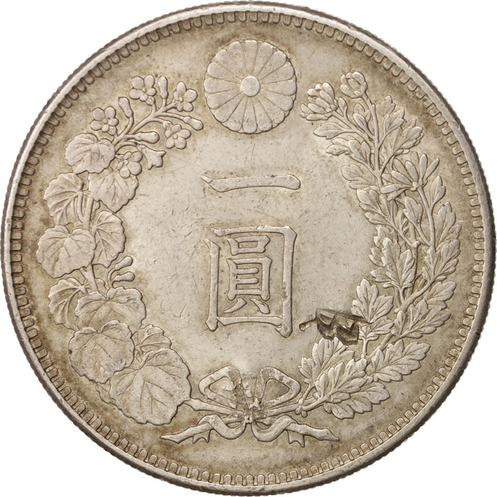 Japan, Mutsuhito, Yen, 1895, AU(55-58), Silver, KM:A25.3