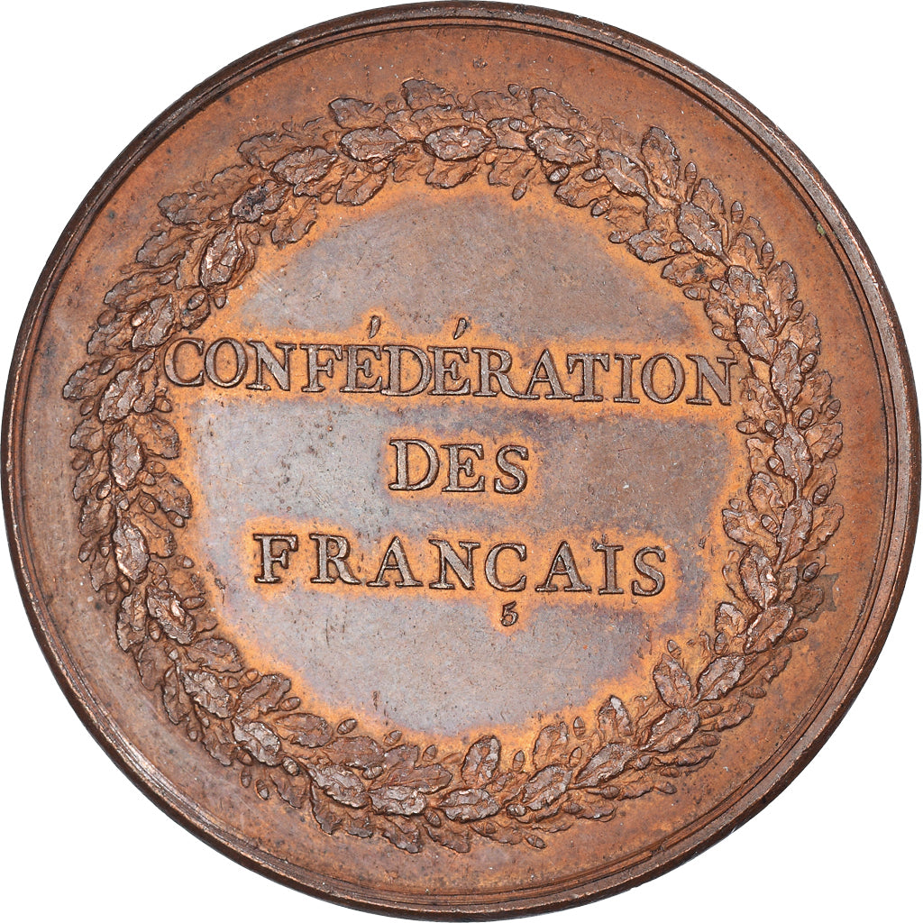 France, Medal, Confédération des Français, History, 1790, Constitution