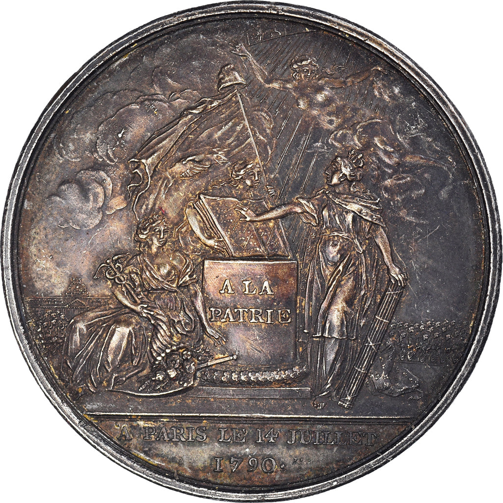 France, Medal, Confédération des Français, History, 1790, Constitution