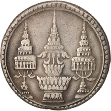 Thailand, Rama V, Baht, 1869, EF(40-45), Silver, KM:31