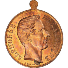France, Médaille, Alphonse de Lamartine, Deuxième République, 1848, SUP