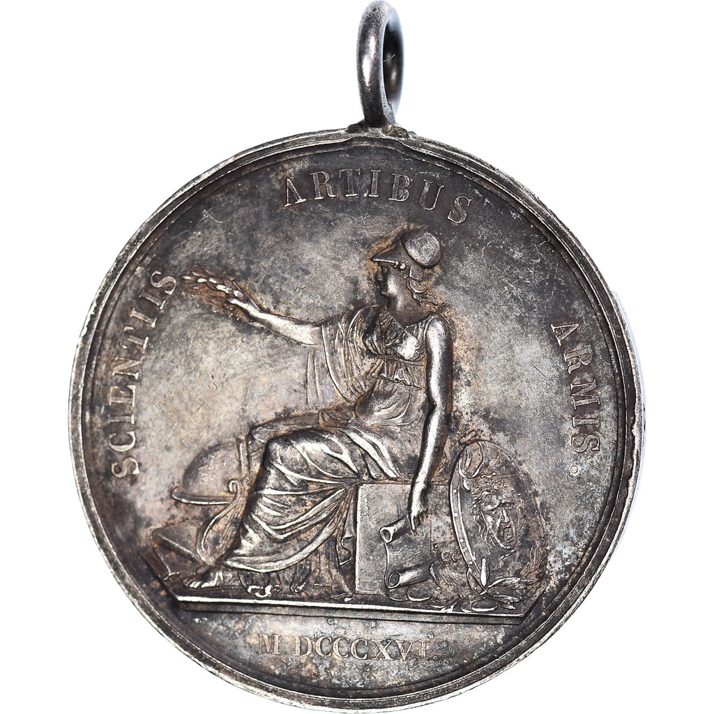 France, Token, Louis XVIII, Education, Prix de l'Ecole de Sorèze, 1816