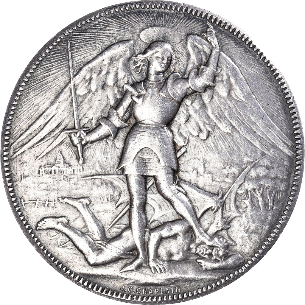 Belgium, Medal, J.Anspach, Bourgmestre de Bruxelles, Politics, 1879, Chaplain