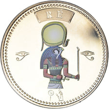 Egypt, Medal, Trésors d'Egypte, Ré, History, MS(64), Copper-nickel