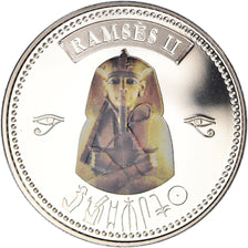 Egypt, Medal, Trésors d'Egypte, Ramsès II, History, MS(64), Copper-nickel