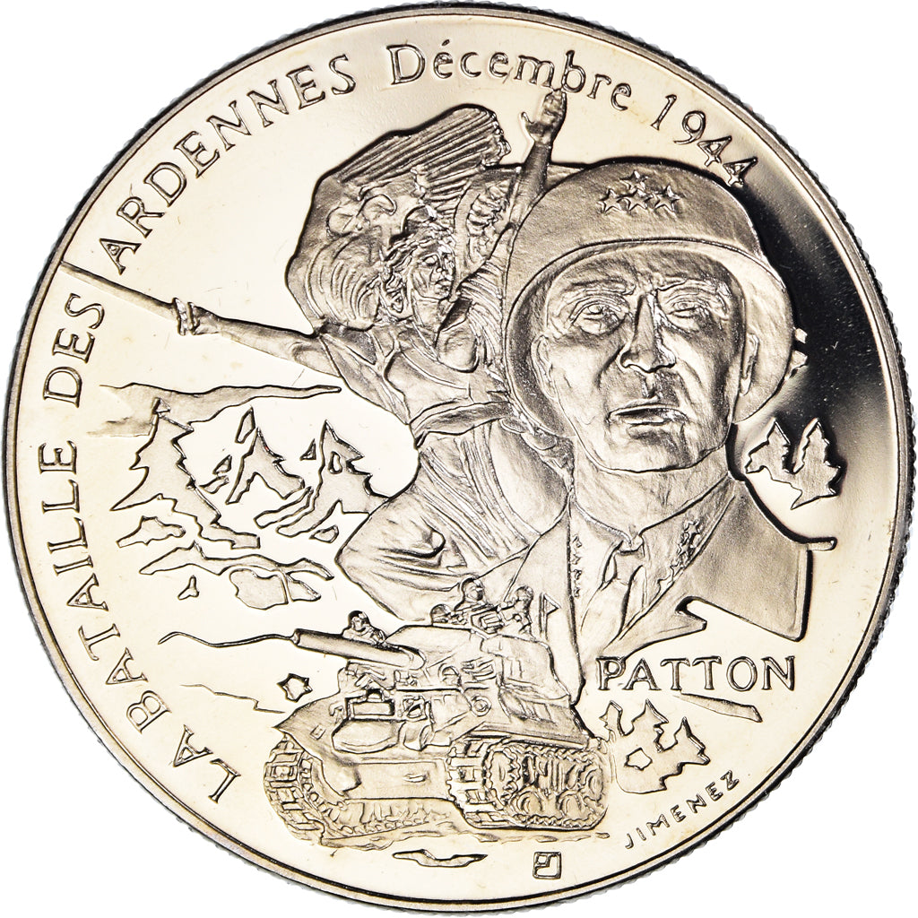 Francia, medaglia, La Bataille Des Ardennes - Décembre 1944 - Patton, WAR, FDC