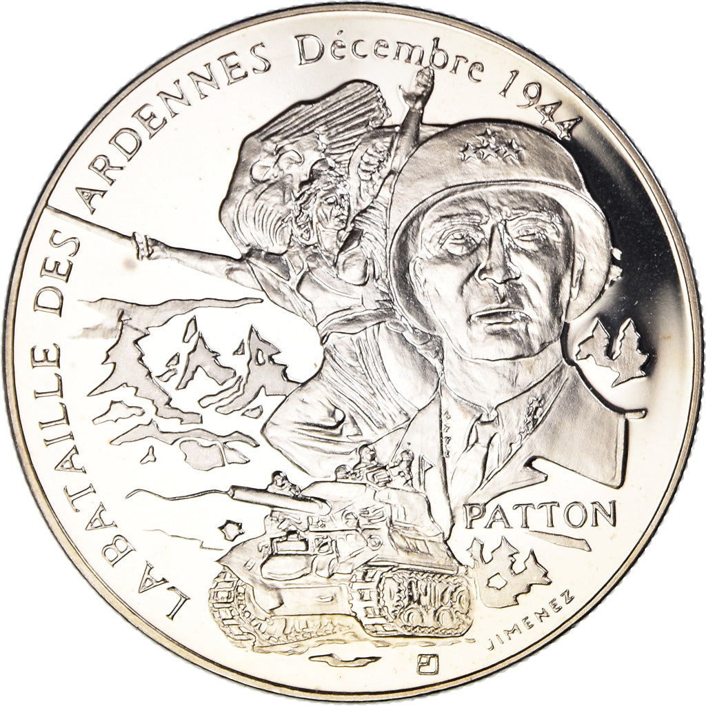 Francia, medaglia, La Bataille Des Ardennes - Décembre 1944 - Patton, WAR