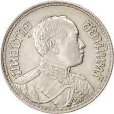 Thailand, Rama VI, Baht, 1915, EF(40-45), Silver, KM:45
