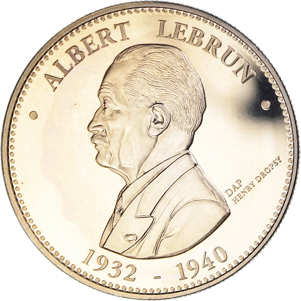 France, Médaille, Albert Lebrun, Président de la République, Politics, FDC