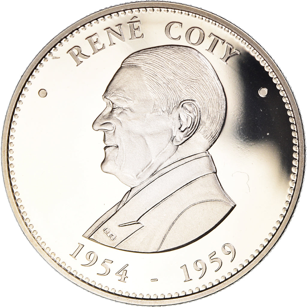 France, Médaille, René Coty, Président de la République, Politics, FDC