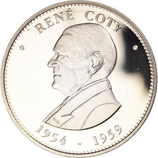 France, Médaille, René Coty, Président de la République, Politics, FDC
