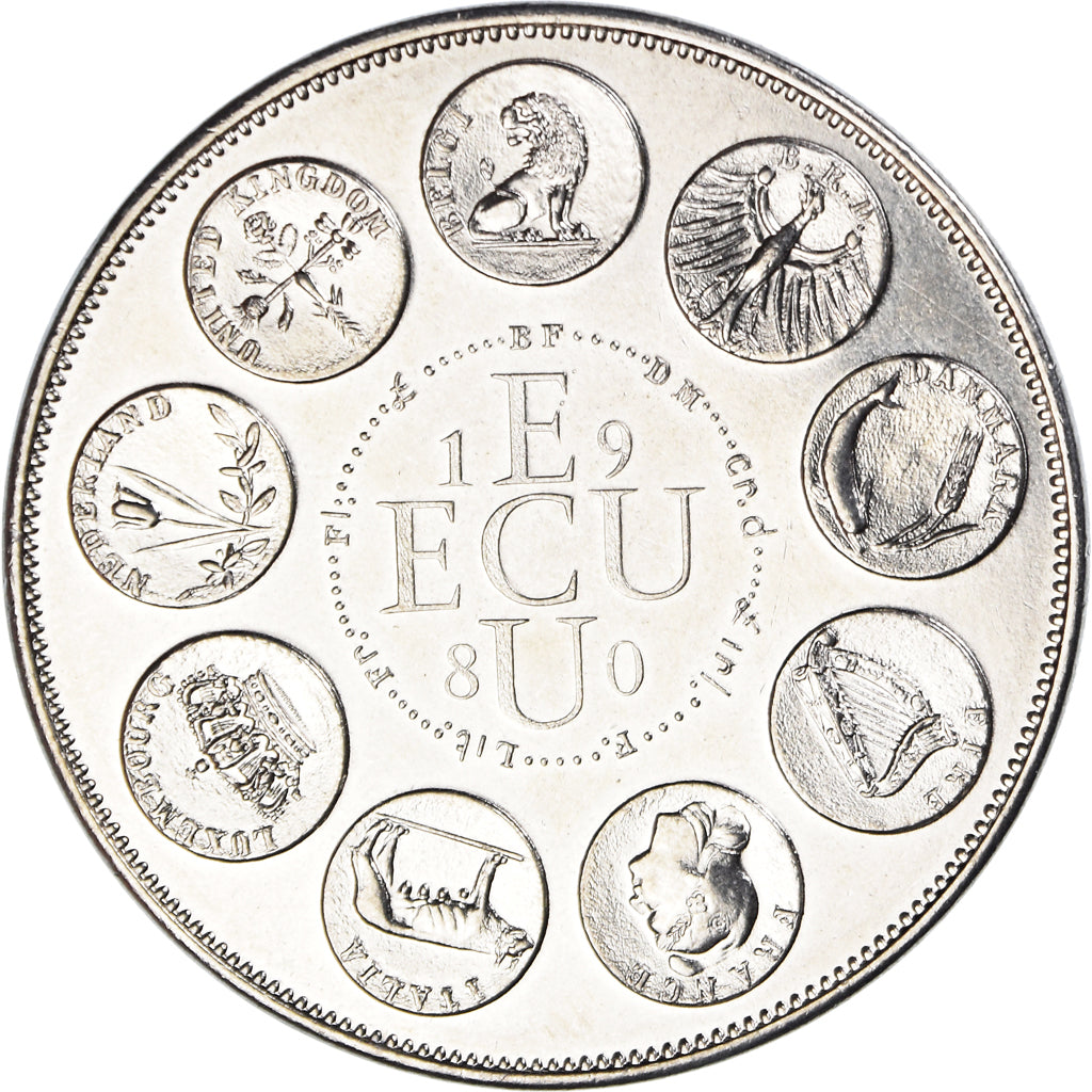 France, Médaille, Ecu Europa, Europe Assise, Politics, 1980, FDC, Cupro-nickel