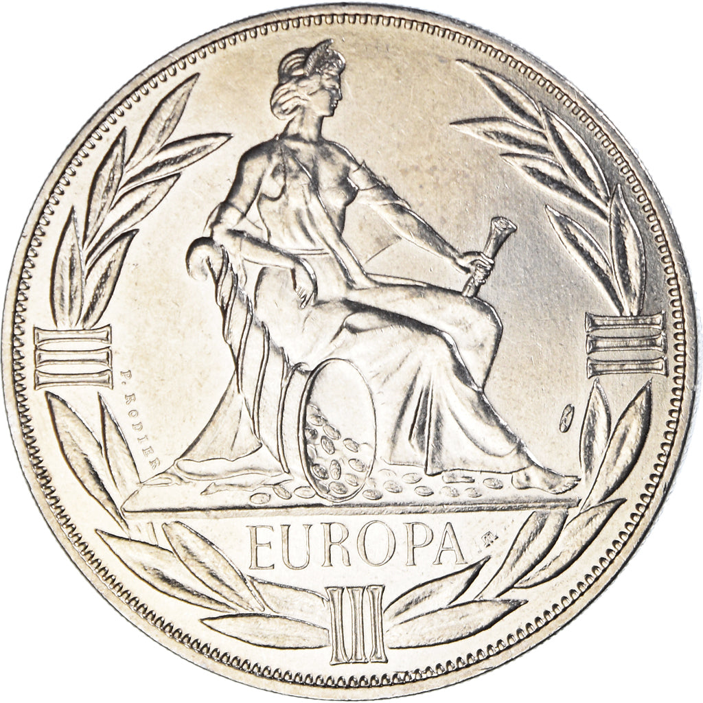 France, Médaille, Ecu Europa, Europe Assise, Politics, 1980, FDC, Cupro-nickel
