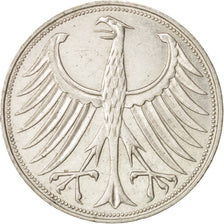 GERMANY - FEDERAL REPUBLIC, 5 Mark, 1965, Munich, AU(55-58), Silver, KM:112.1