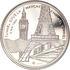 Frankreich, Medaille, Le Tunnel sous la Manche, 6 Mai 1994, Society, Jimenez