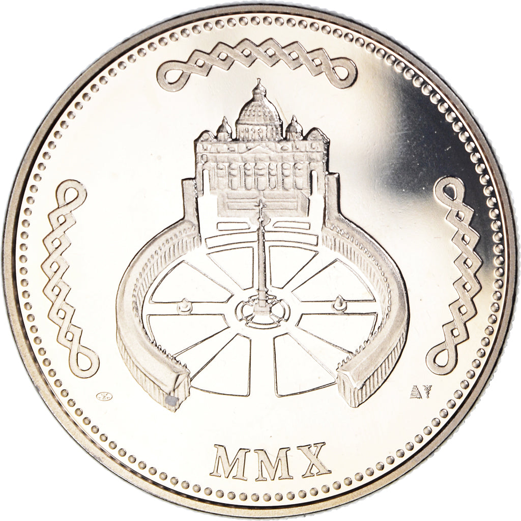 Vatican, Medal, Le Pape Benoit XVI, Religions & beliefs, 2010, MS(65-70)