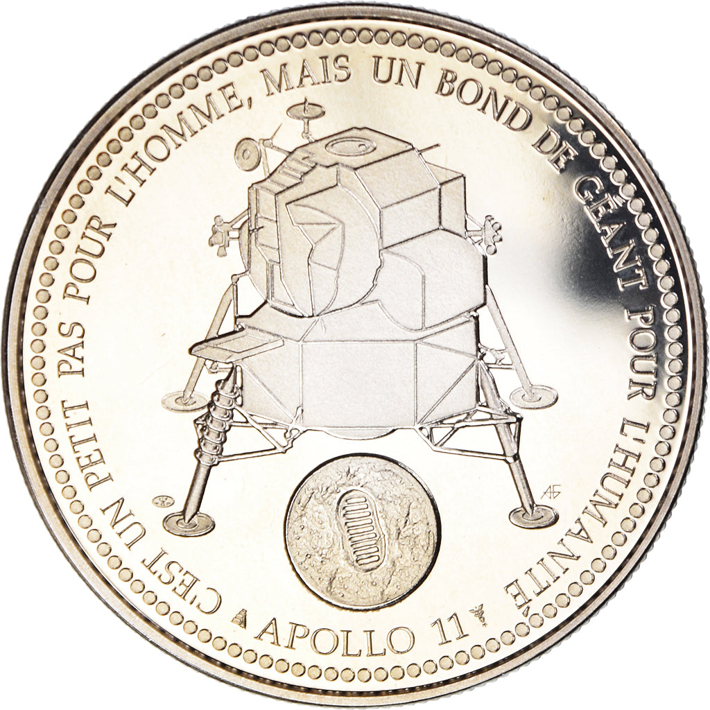 Francia, medaglia, Apollo 11, Le Premier Homme sur la Lune, Sciences &