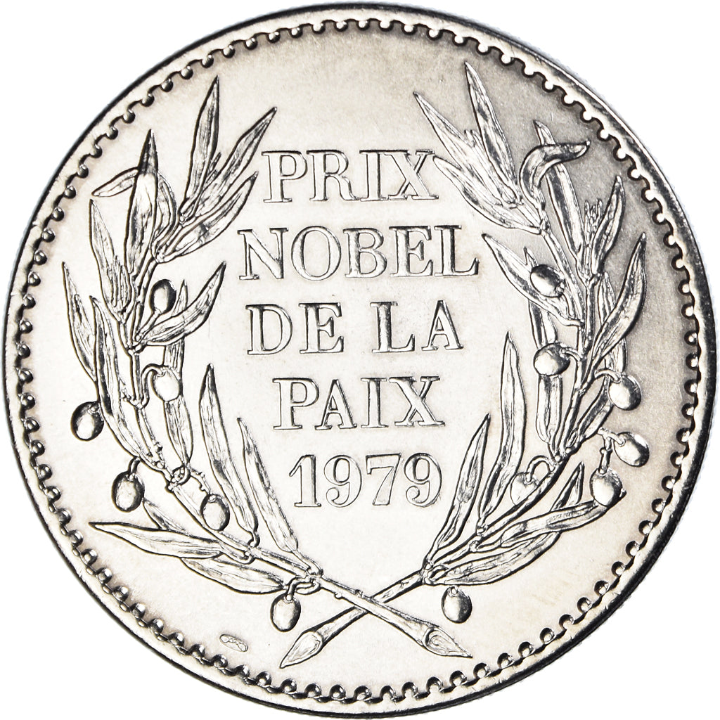France, Médaille, Mère Teresa, Prix Nobel de la Paix 1979, FDC, Cupro-nickel