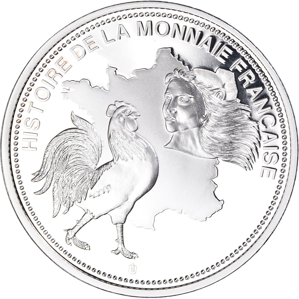 France, Médaille, Histoire de la Monnaie Française, 100 Francs 1954, SPL+
