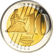 Vatican, Medal, 10 E, Essai-Trial Jean Paul II, 2004, MS(65-70), Bi-Metallic