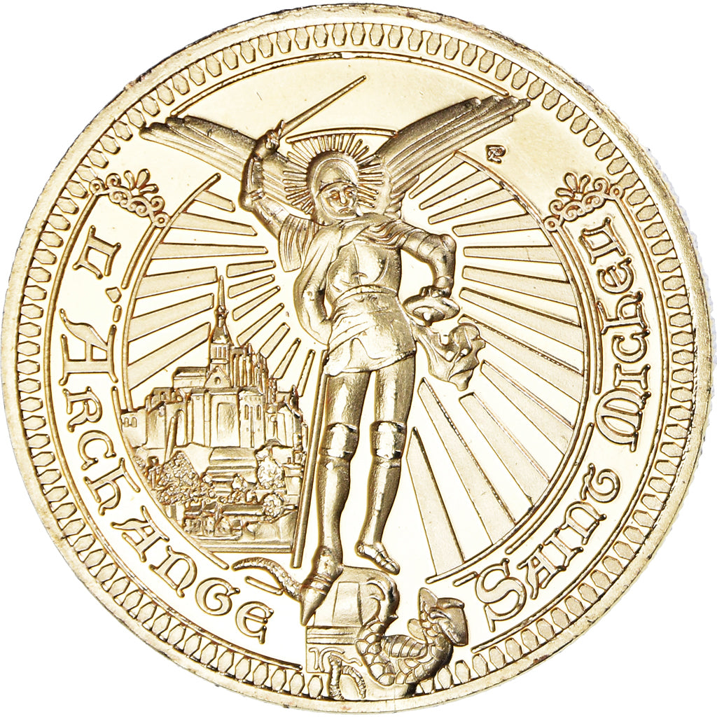 France, Token, Touristic token, Le-Mont-Saint-Michel - L'Archange, Médaille de