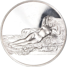 France, Médaille, La Maja Nue - Goya, Arts & Culture, SUP, Argent