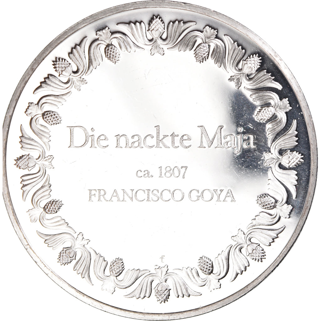 France, Médaille, La Maja Nue - Goya, Arts & Culture, SUP, Argent