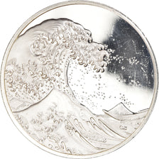 France, Médaille, La Vague de Kanagawa, Hokusai, Arts & Culture, SUP, Argent