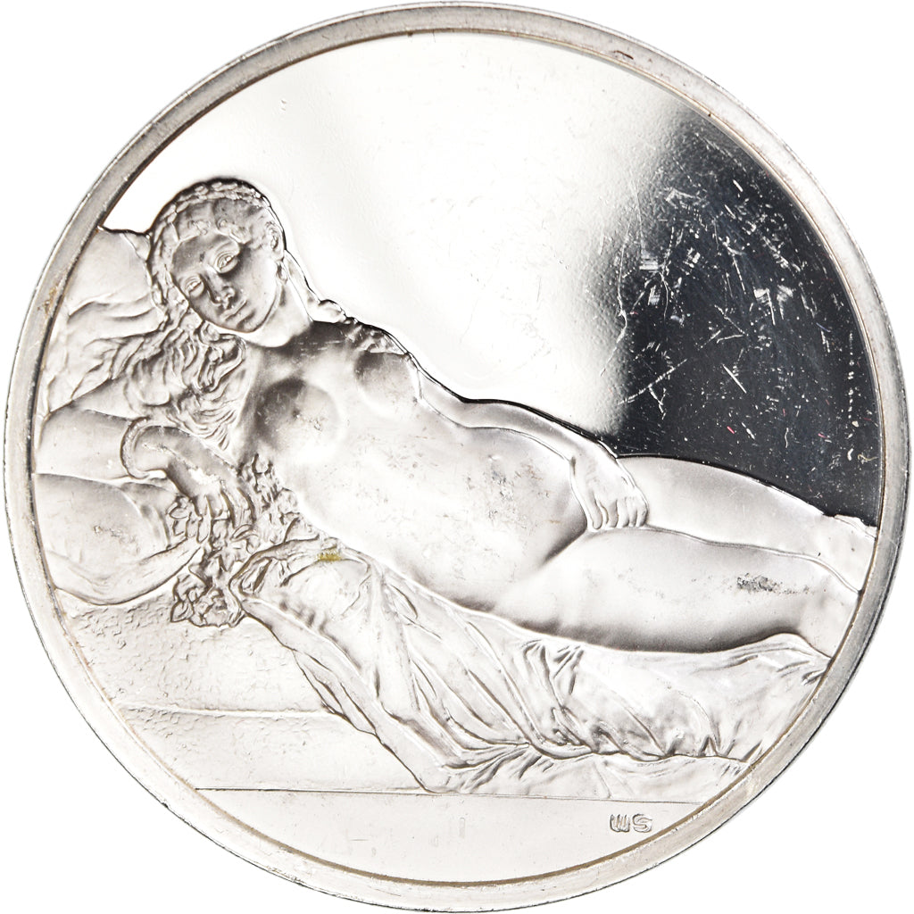 França, medalha, La Vénus d'Urbino, Artes e Cultura, AU(55-58), Prata