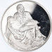 Francja, medal, Pietà, Michel-Ange, Sztuka i Kultura, AU(55-58), Srebro