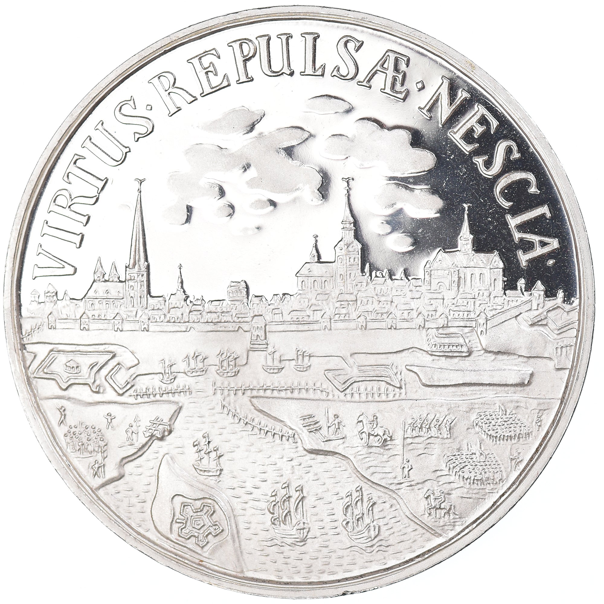 Germany, Medal, Prise de Wismar, History, 1997, MS(63), Silver