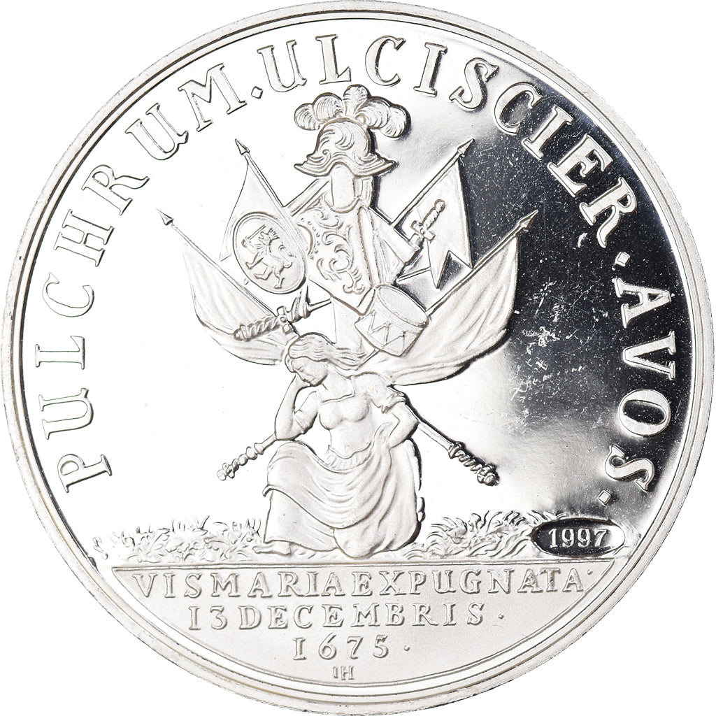 Germany, Medal, Prise de Wismar, History, 1997, MS(63), Silver