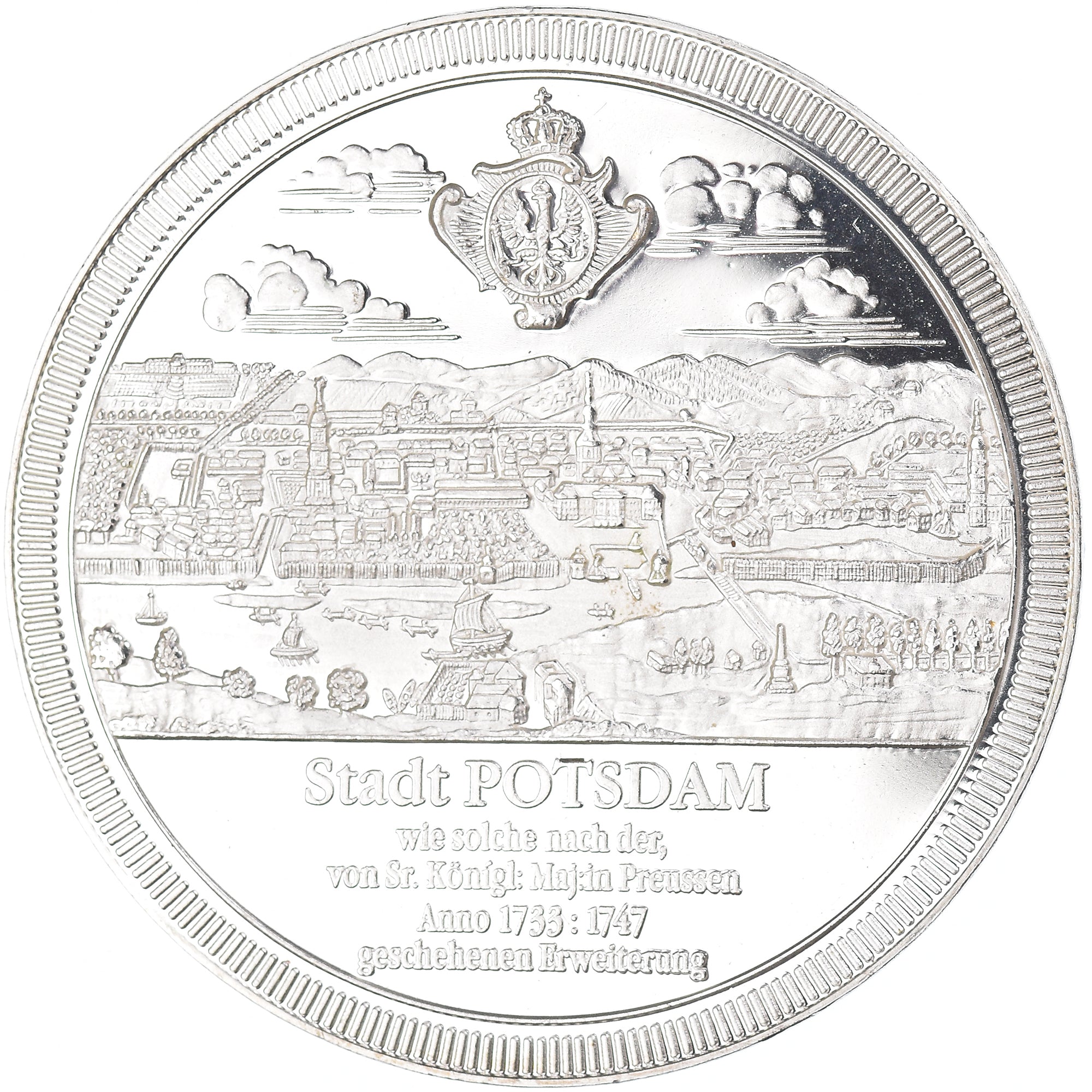 Germany, Medal, Friedrich I, Stadt Potsdam, History, Proof, MS(63), Silver
