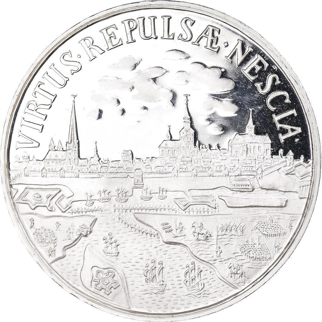 Germany, Medal, Prise de Wismar, History, 1997, MS(63), Silver