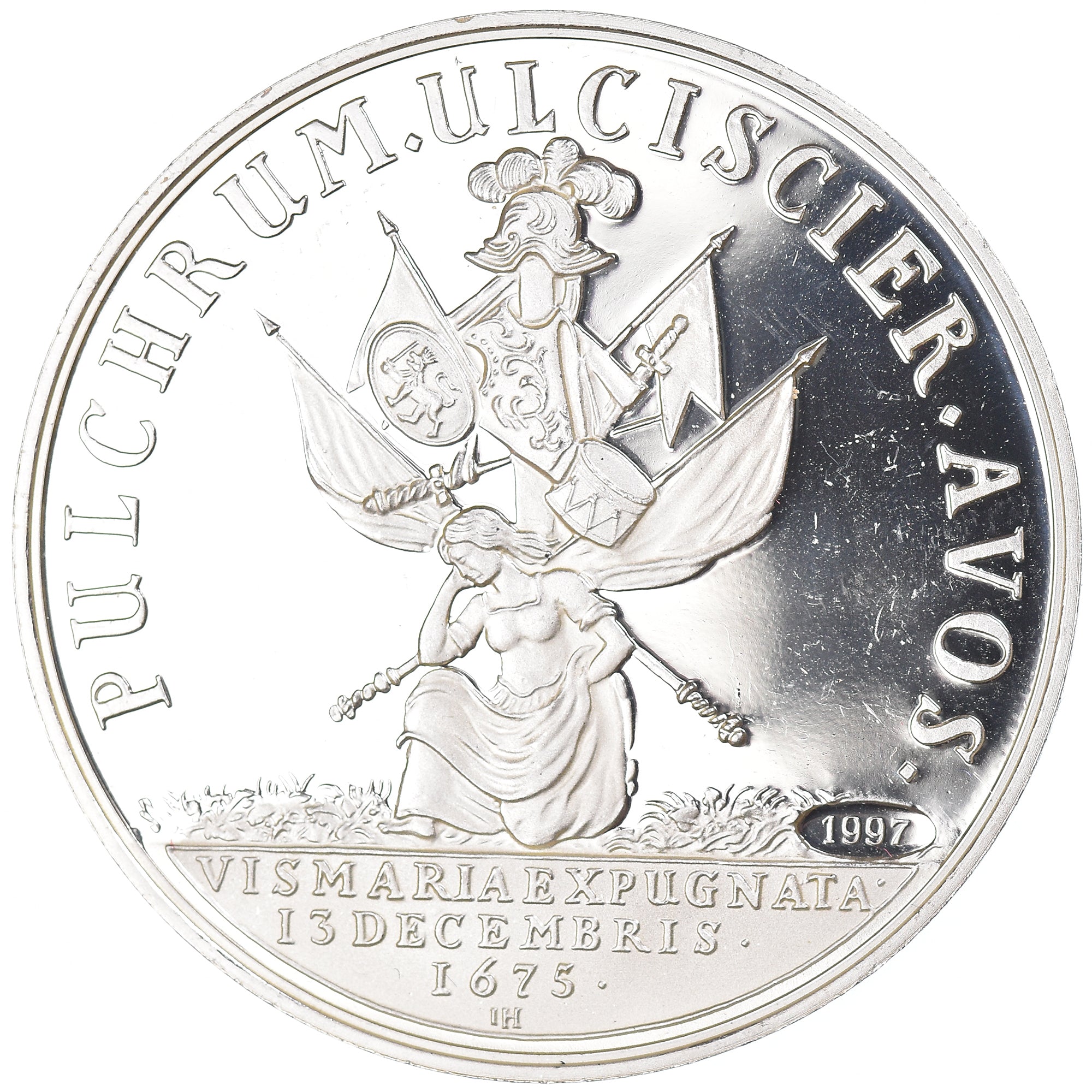 Germany, Medal, Prise de Wismar, History, 1997, MS(63), Silver