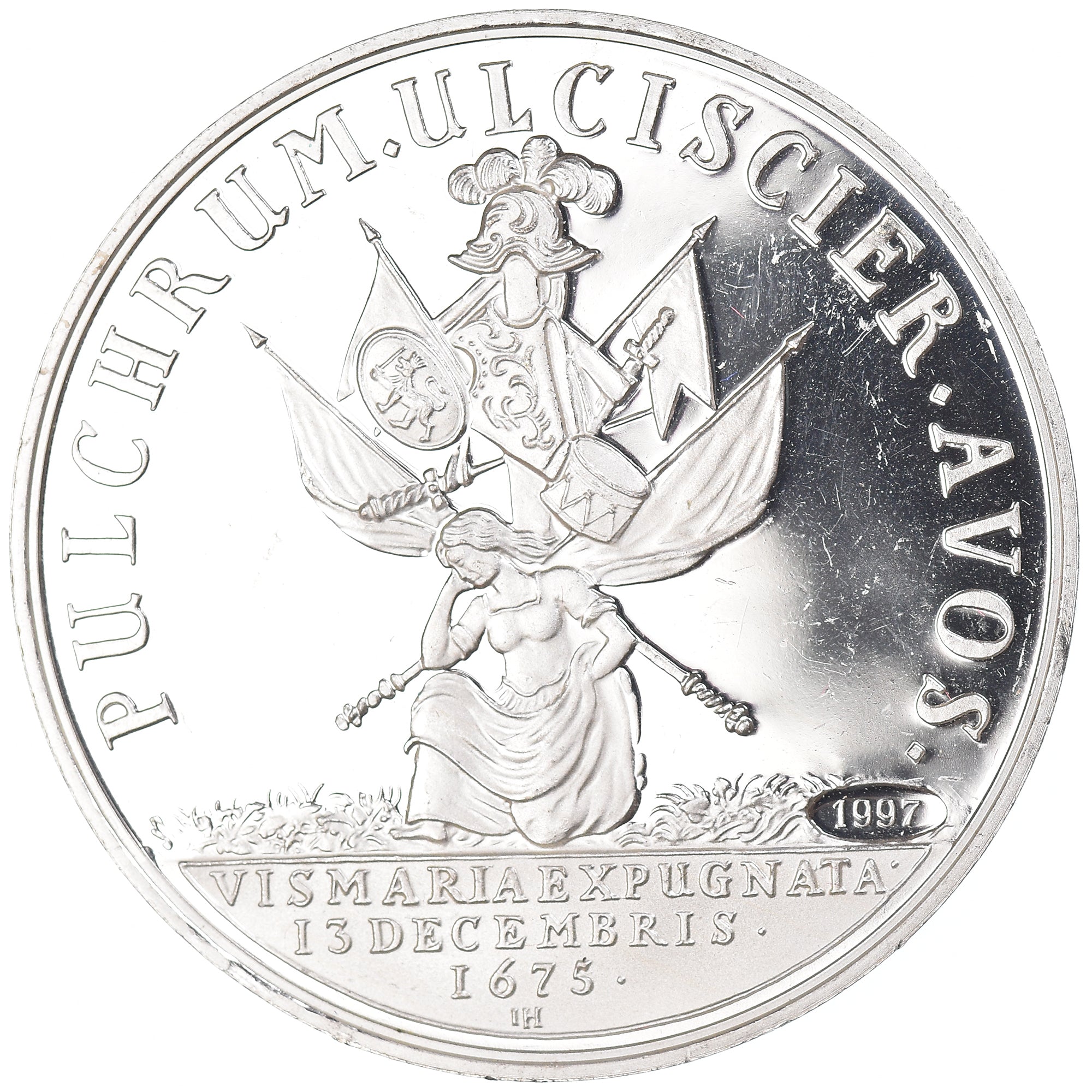 Germany, Medal, Prise de Wismar, History, 1997, MS(60-62), Silver