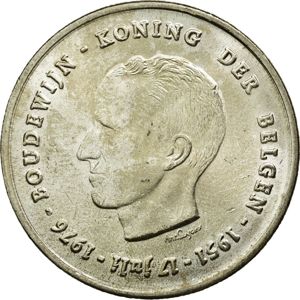 Coin, Belgium, 250 Francs, 250 Frank, 1976, Brussels, AU(55-58), Silver