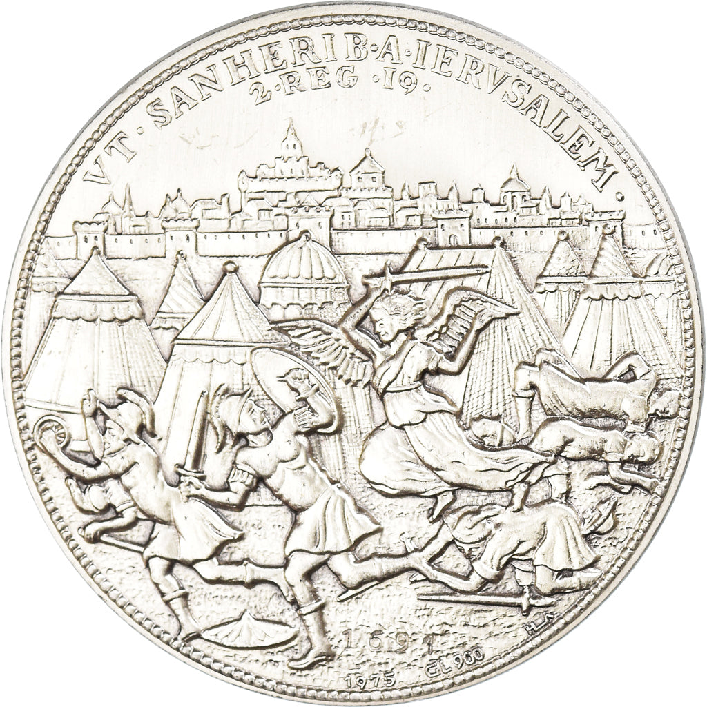 Netherlands, Medal, Siège de Leiden, History, 1975, Restrike, MS(63), Silver