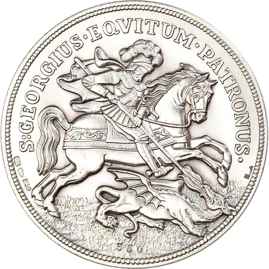 Hungary, Medal, Kremnitz, Saint-Georges, History, 1975, Restrike, MS(64), Silver
