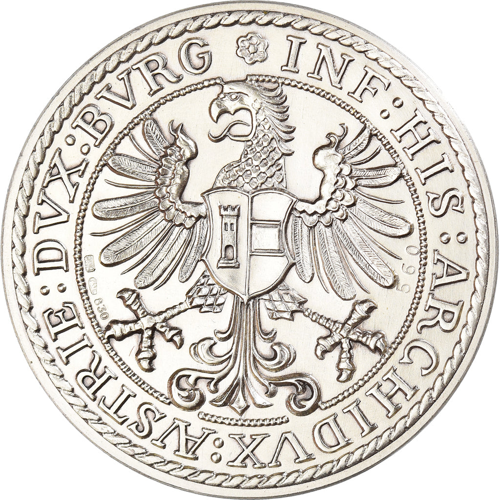 Austria, Medal, Thaler, Ferdinand, History, 1976, Réplique, MS(64), Silver