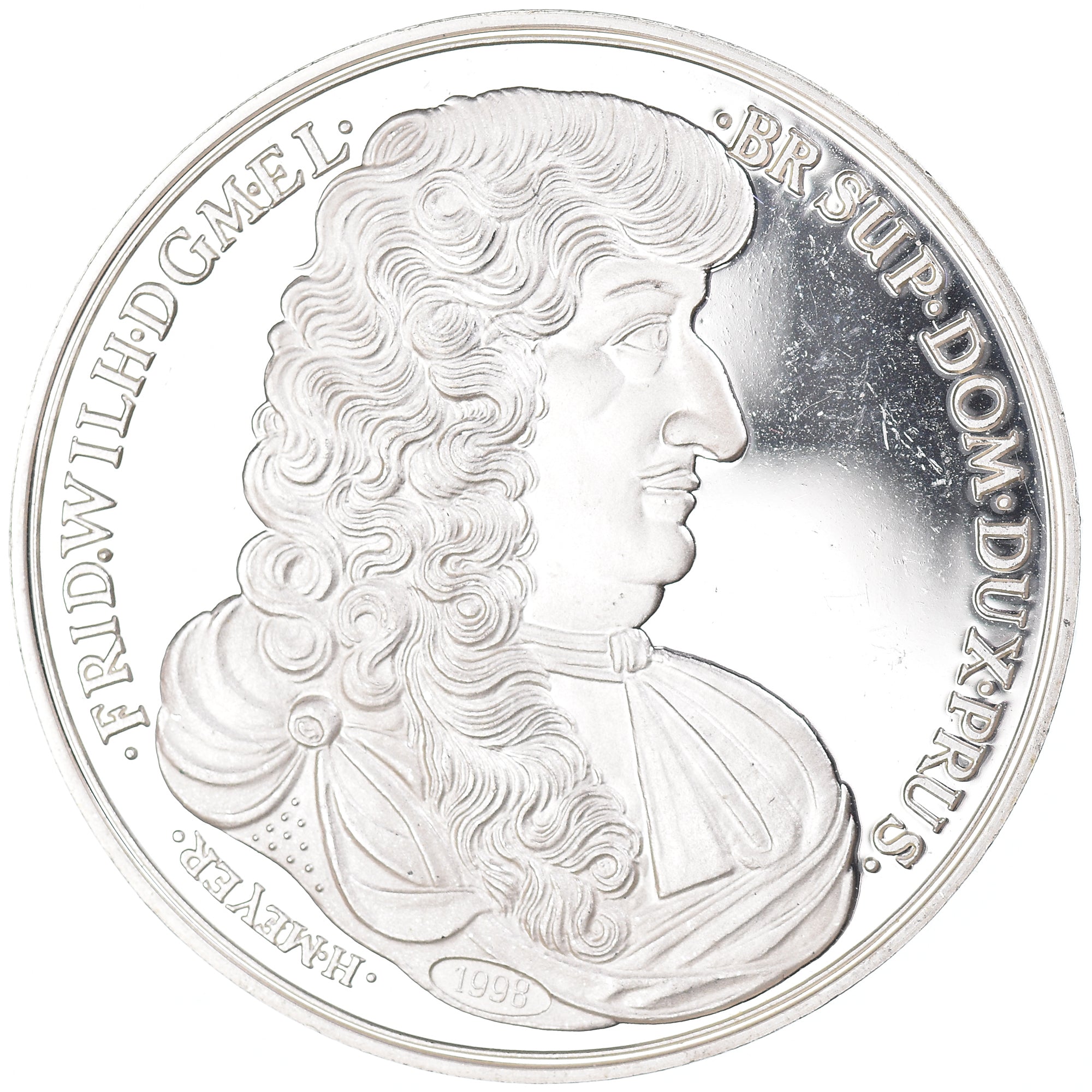 Germany, Medal, Thaler, Halle, History, 1998, Réplique, MS(63), Silver
