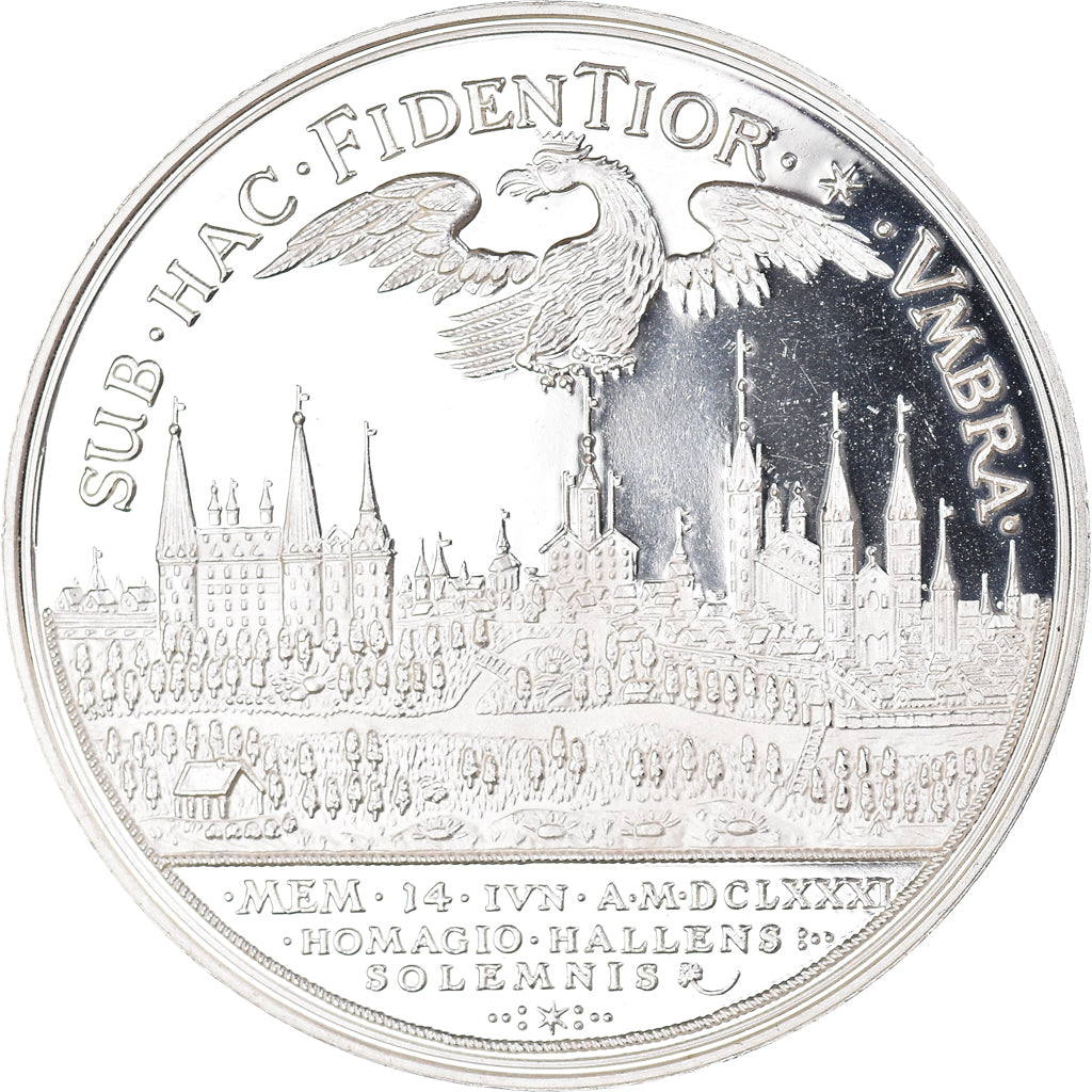 Germany, Medal, Thaler, Halle, History, 1998, Réplique, MS(63), Silver