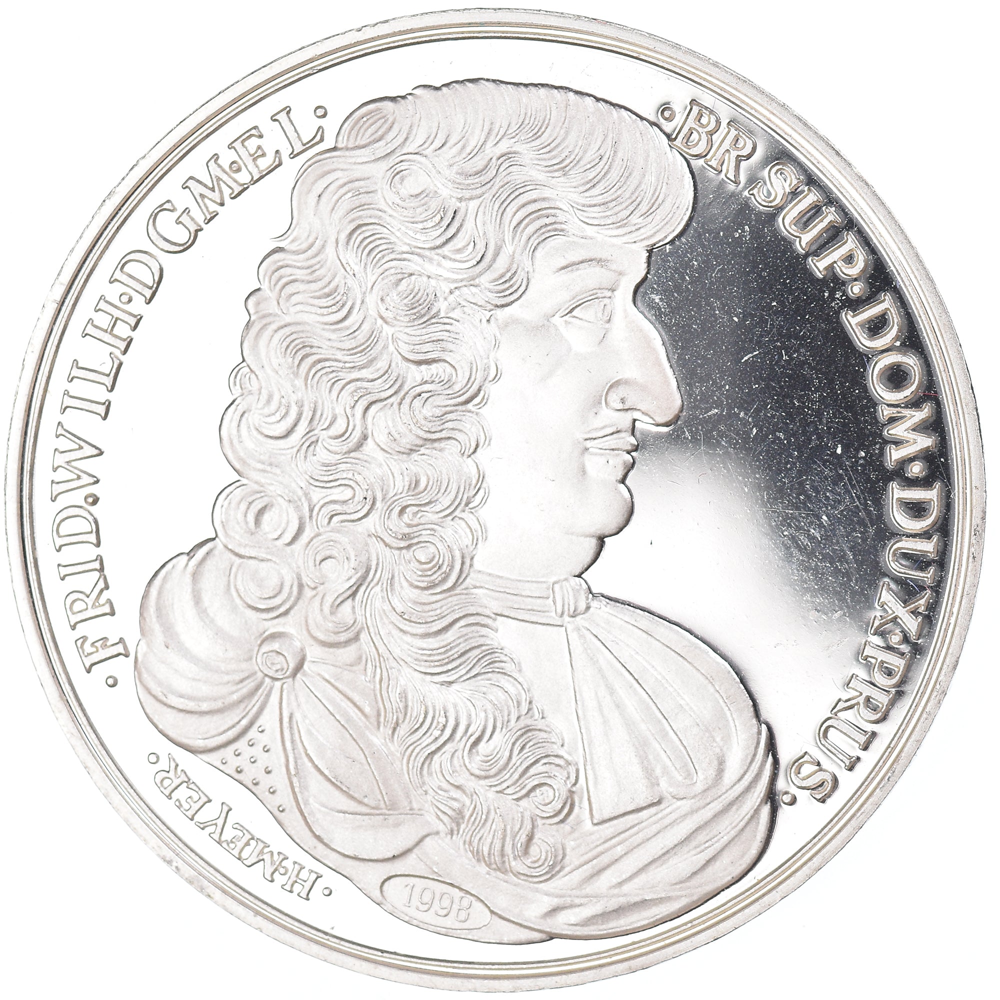 Germany, Medal, Thaler, Halle, History, 1998, Réplique, MS(64), Silver