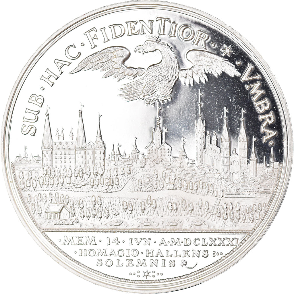 Germany, Medal, Thaler, Halle, History, 1998, Réplique, MS(64), Silver